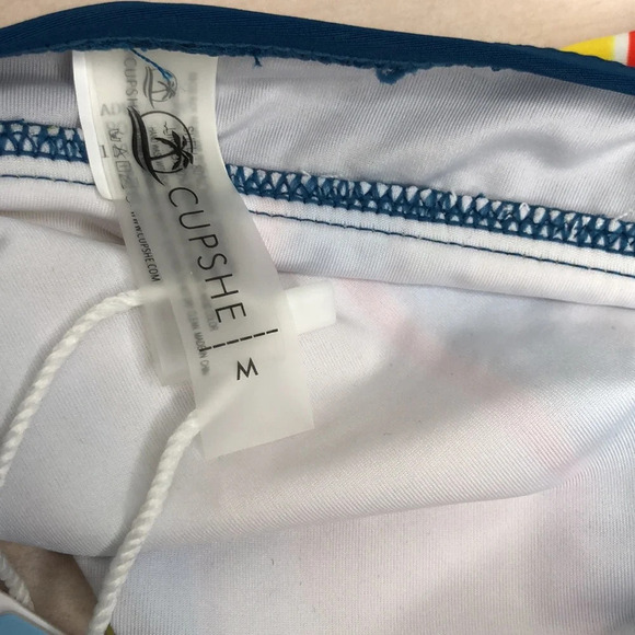 CUPSHE Bikini Bottom Women’s Size Medium Striped New With Tags Swimwear Summer - Picture 3 of 8